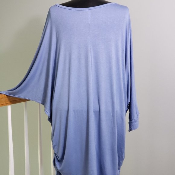 Iliad Boat Neck Dolman Drape Top in 5X - Picture 10 of 14